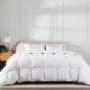 imageBeckham Hotel Collection Feather Down Comforter  All Season Duvet Insert with Baffle Box Construction 400 Thread Count Cotton Blend Responsibly Sourced Down FullQueenTwinTwinXL