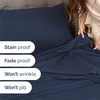 image:imageQueen Size 4 Piece Sheet Set  Comfy Breathable amp Cooling Sheets  Hotel Luxury Bed Sheets for Women and Men  Deep Pockets EasyFit Soft and Wrinkle Free Sheets  Navy Blue OekoTex Bed Sheet Set