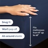 image:imageQueen Size 4 Piece Sheet Set  Comfy Breathable amp Cooling Sheets  Hotel Luxury Bed Sheets for Women and Men  Deep Pockets EasyFit Soft and Wrinkle Free Sheets  Navy Blue OekoTex Bed Sheet Set