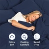image:imageQueen Size 4 Piece Sheet Set  Comfy Breathable amp Cooling Sheets  Hotel Luxury Bed Sheets for Women and Men  Deep Pockets EasyFit Soft and Wrinkle Free Sheets  Navy Blue OekoTex Bed Sheet Set