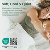 image:imageSafeRest Waterproof King Size Mattress Protector  Fitted with Stretchable Pockets  Machine Washable Cotton Blend Mattress Cover for BedOff White