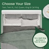 image:imageSafeRest Waterproof King Size Mattress Protector  Fitted with Stretchable Pockets  Machine Washable Cotton Blend Mattress Cover for BedOff White