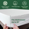 image:imageSafeRest Waterproof King Size Mattress Protector  Fitted with Stretchable Pockets  Machine Washable Cotton Blend Mattress Cover for BedOff White