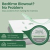 image:imageSafeRest Waterproof King Size Mattress Protector  Fitted with Stretchable Pockets  Machine Washable Cotton Blend Mattress Cover for BedOff White