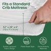 image:imageSafeRest Waterproof King Size Mattress Protector  Fitted with Stretchable Pockets  Machine Washable Cotton Blend Mattress Cover for BedOff White
