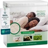 image:imageSafeRest Waterproof King Size Mattress Protector  Fitted with Stretchable Pockets  Machine Washable Cotton Blend Mattress Cover for BedOff White