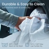 image:imageSafeRest Waterproof King Size Mattress Protector  Fitted with Stretchable Pockets  Machine Washable Cotton Blend Mattress Cover for BedPure White