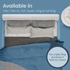image:imageSafeRest Waterproof King Size Mattress Protector  Fitted with Stretchable Pockets  Machine Washable Cotton Blend Mattress Cover for BedPure White