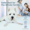 image:imageSafeRest Waterproof King Size Mattress Protector  Fitted with Stretchable Pockets  Machine Washable Cotton Blend Mattress Cover for BedPure White