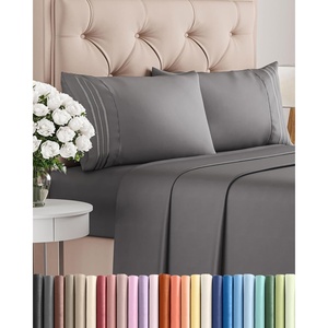 image:imageQueen Size 4 Piece Sheet Set  Comfy Breathable amp Cooling Sheets  Hotel Luxury Bed Sheets for Women and Men  Deep Pockets EasyFit Soft and Wrinkle Free Sheets  Dark Grey OekoTex Bed Sheet Set
