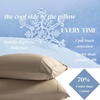 image:imageBeckham Hotel Collection Cooling Pillowcases for Hot Sleepers StandardQueen Size Set of 2 Cool Touch Pillow Cases Envelope Closure Silky Soft Breathable Light Gray05  Sand