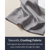 image:imageBeckham Hotel Collection Cooling Pillowcases for Hot Sleepers StandardQueen Size Set of 2 Cool Touch Pillow Cases Envelope Closure Silky Soft Breathable Light Gray04  Dark Gray