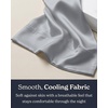 image:imageBeckham Hotel Collection Cooling Pillowcases for Hot Sleepers StandardQueen Size Set of 2 Cool Touch Pillow Cases Envelope Closure Silky Soft Breathable Light Gray02  Light Gray