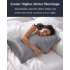 image:imageBeckham Hotel Collection Cooling Pillowcases for Hot Sleepers StandardQueen Size Set of 2 Cool Touch Pillow Cases Envelope Closure Silky Soft Breathable Light Gray04  Dark Gray