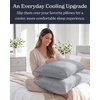image:imageBeckham Hotel Collection Cooling Pillowcases for Hot Sleepers StandardQueen Size Set of 2 Cool Touch Pillow Cases Envelope Closure Silky Soft Breathable Light Gray02  Light Gray