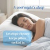 image:imageBeckham Hotel Collection Cooling Pillowcases for Hot Sleepers StandardQueen Size Set of 2 Cool Touch Pillow Cases Envelope Closure Silky Soft Breathable Light Gray01  White
