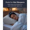 image:imageBeckham Hotel Collection Cooling Pillowcases for Hot Sleepers StandardQueen Size Set of 2 Cool Touch Pillow Cases Envelope Closure Silky Soft Breathable Light Gray02  Light Gray