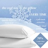 image:imageBeckham Hotel Collection Cooling Pillowcases for Hot Sleepers StandardQueen Size Set of 2 Cool Touch Pillow Cases Envelope Closure Silky Soft Breathable Light Gray01  White