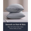image:imageBeckham Hotel Collection Cooling Pillowcases for Hot Sleepers StandardQueen Size Set of 2 Cool Touch Pillow Cases Envelope Closure Silky Soft Breathable Light Gray02  Light Gray