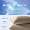 image:imageBeckham Hotel Collection Cooling Pillowcases for Hot Sleepers StandardQueen Size Set of 2 Cool Touch Pillow Cases Envelope Closure Silky Soft Breathable Light Gray05  Sand