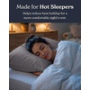 image:imageBeckham Hotel Collection Cooling Pillowcases for Hot Sleepers StandardQueen Size Set of 2 Cool Touch Pillow Cases Envelope Closure Silky Soft Breathable Light Gray04  Dark Gray