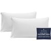 image:imageBeckham Hotel Collection Cooling Pillowcases for Hot Sleepers StandardQueen Size Set of 2 Cool Touch Pillow Cases Envelope Closure Silky Soft Breathable Light Gray01  White