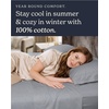image:imageBeckham Hotel Collection 100 Cotton Queen Sheet Set 4Piece Light Gray  500 Thread Count Silky Soft Weave Breathable AntiPilling 16Inch Pocket AllAround Elastic Gets Softer with Every Wash02  Light Gray