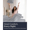 image:imageBeckham Hotel Collection 100 Cotton Queen Sheet Set 4Piece Light Gray  500 Thread Count Silky Soft Weave Breathable AntiPilling 16Inch Pocket AllAround Elastic Gets Softer with Every Wash02  Light Gray