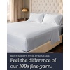 image:imageBeckham Hotel Collection 100 Cotton Queen Sheet Set 4Piece Light Gray  500 Thread Count Silky Soft Weave Breathable AntiPilling 16Inch Pocket AllAround Elastic Gets Softer with Every Wash03  Gray