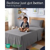image:imageBeckham Hotel Collection 100 Cotton Queen Sheet Set 4Piece Light Gray  500 Thread Count Silky Soft Weave Breathable AntiPilling 16Inch Pocket AllAround Elastic Gets Softer with Every Wash04  Dark Gray