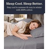 image:imageBeckham Hotel Collection 100 Cotton Queen Sheet Set 4Piece Light Gray  500 Thread Count Silky Soft Weave Breathable AntiPilling 16Inch Pocket AllAround Elastic Gets Softer with Every Wash04  Dark Gray
