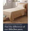 image:imageBeckham Hotel Collection 100 Cotton Queen Sheet Set 4Piece Light Gray  500 Thread Count Silky Soft Weave Breathable AntiPilling 16Inch Pocket AllAround Elastic Gets Softer with Every Wash05  Sand