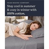 image:imageBeckham Hotel Collection 100 Cotton Queen Sheet Set 4Piece Light Gray  500 Thread Count Silky Soft Weave Breathable AntiPilling 16Inch Pocket AllAround Elastic Gets Softer with Every Wash04  Dark Gray