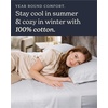 image:imageBeckham Hotel Collection 100 Cotton Queen Sheet Set 4Piece Light Gray  500 Thread Count Silky Soft Weave Breathable AntiPilling 16Inch Pocket AllAround Elastic Gets Softer with Every Wash03  Gray