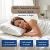 image:imageBeckham Hotel Collection 100 Cotton Queen Sheet Set 4Piece Light Gray  500 Thread Count Silky Soft Weave Breathable AntiPilling 16Inch Pocket AllAround Elastic Gets Softer with Every Wash06  Aqua Gray