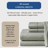 image:imageBeckham Hotel Collection 100 Cotton Queen Sheet Set 4Piece Light Gray  500 Thread Count Silky Soft Weave Breathable AntiPilling 16Inch Pocket AllAround Elastic Gets Softer with Every Wash06  Aqua Gray