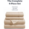 image:imageBeckham Hotel Collection 100 Cotton Queen Sheet Set 4Piece Light Gray  500 Thread Count Silky Soft Weave Breathable AntiPilling 16Inch Pocket AllAround Elastic Gets Softer with Every Wash05  Sand