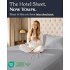 image:imageBeckham Hotel Collection 100 Cotton Queen Sheet Set 4Piece Light Gray  500 Thread Count Silky Soft Weave Breathable AntiPilling 16Inch Pocket AllAround Elastic Gets Softer with Every Wash02  Light Gray