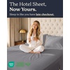 image:imageBeckham Hotel Collection 100 Cotton Queen Sheet Set 4Piece Light Gray  500 Thread Count Silky Soft Weave Breathable AntiPilling 16Inch Pocket AllAround Elastic Gets Softer with Every Wash04  Dark Gray