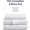 image:imageBeckham Hotel Collection 100 Cotton Queen Sheet Set 4Piece Light Gray  500 Thread Count Silky Soft Weave Breathable AntiPilling 16Inch Pocket AllAround Elastic Gets Softer with Every Wash01  White