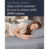 image:imageBeckham Hotel Collection 100 Cotton Queen Sheet Set 4Piece Light Gray  500 Thread Count Silky Soft Weave Breathable AntiPilling 16Inch Pocket AllAround Elastic Gets Softer with Every Wash02  Light Gray