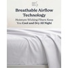 image:imageBeckham Hotel Collection Queen 4 Piece Cooling Sheet Set for Hot Sleepers Silky Soft Breathable amp Cooling Summer Bed Sheets  Fits Mattress Up to 16 Deep Pockets  Wrinkle amp Fade Free Gray01  White