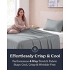 image:imageBeckham Hotel Collection Queen 4 Piece Cooling Sheet Set for Hot Sleepers Silky Soft Breathable amp Cooling Summer Bed Sheets  Fits Mattress Up to 16 Deep Pockets  Wrinkle amp Fade Free Gray03  Gray