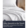 image:imageBeckham Hotel Collection Queen 4 Piece Cooling Sheet Set for Hot Sleepers Silky Soft Breathable amp Cooling Summer Bed Sheets  Fits Mattress Up to 16 Deep Pockets  Wrinkle amp Fade Free Gray01  White