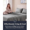image:imageBeckham Hotel Collection Queen 4 Piece Cooling Sheet Set for Hot Sleepers Silky Soft Breathable amp Cooling Summer Bed Sheets  Fits Mattress Up to 16 Deep Pockets  Wrinkle amp Fade Free Gray03  Gray
