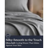image:imageBeckham Hotel Collection Queen 4 Piece Cooling Sheet Set for Hot Sleepers Silky Soft Breathable amp Cooling Summer Bed Sheets  Fits Mattress Up to 16 Deep Pockets  Wrinkle amp Fade Free Gray04  Dark Gray