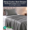 image:imageBeckham Hotel Collection Queen 4 Piece Cooling Sheet Set for Hot Sleepers Silky Soft Breathable amp Cooling Summer Bed Sheets  Fits Mattress Up to 16 Deep Pockets  Wrinkle amp Fade Free Gray04  Dark Gray