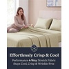 image:imageBeckham Hotel Collection Queen 4 Piece Cooling Sheet Set for Hot Sleepers Silky Soft Breathable amp Cooling Summer Bed Sheets  Fits Mattress Up to 16 Deep Pockets  Wrinkle amp Fade Free Gray05  Sand