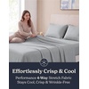 image:imageBeckham Hotel Collection Queen 4 Piece Cooling Sheet Set for Hot Sleepers Silky Soft Breathable amp Cooling Summer Bed Sheets  Fits Mattress Up to 16 Deep Pockets  Wrinkle amp Fade Free Gray02  Light Gray