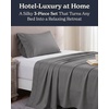 image:imageBeckham Hotel Collection Queen 4 Piece Cooling Sheet Set for Hot Sleepers Silky Soft Breathable amp Cooling Summer Bed Sheets  Fits Mattress Up to 16 Deep Pockets  Wrinkle amp Fade Free Gray04  Dark Gray